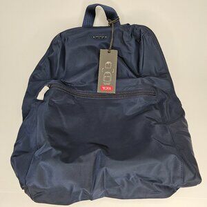 Tumi Just In Case Backpack with carrying pouch New with tag Navy